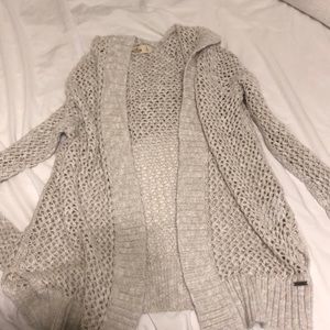 Hollister Crocheted Sweater with hood